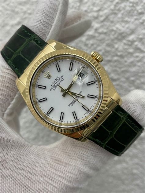 Rolex Datejust Cinturino in Pelle 